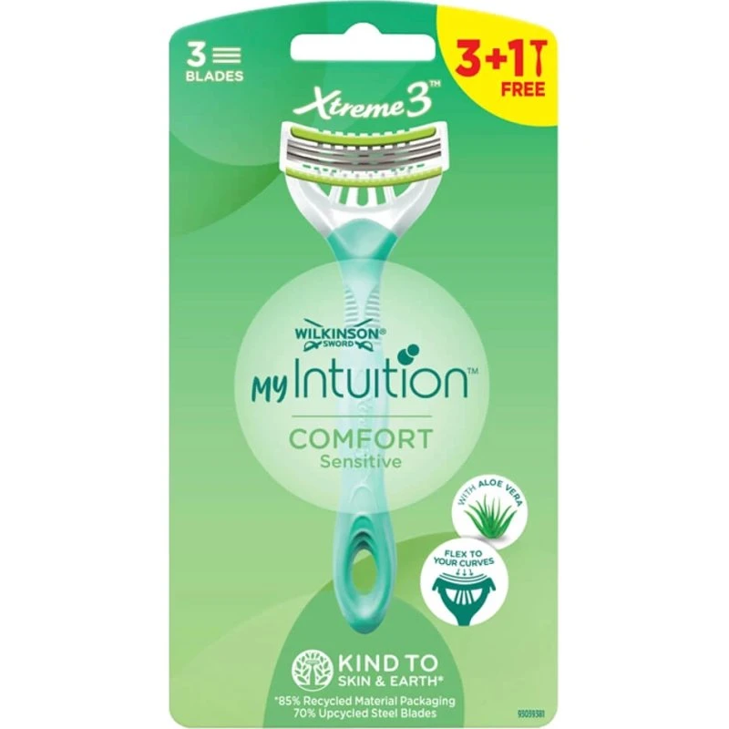 Wilkinson Sword My Intuition Xtreme3 Comfort Sensitive, 4 pezzi