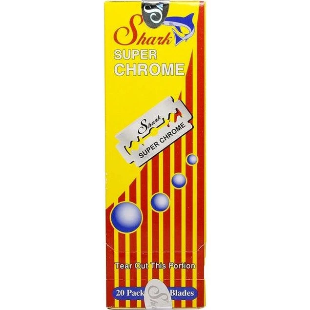 Shark Super Chrome Lamette Da Barba 100pz