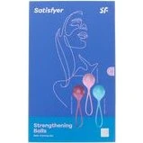 Satisfyer Set di Allenamento Pelvico Singolo - Turchese, Rosso e Rosa
