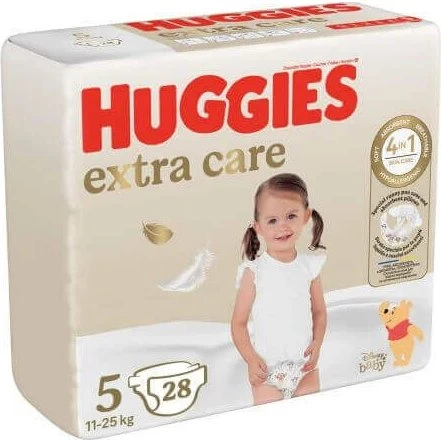 Huggies Extra Care Pannolini Taglia 5, 28 pezzi (11-25 kg)