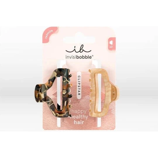 Invisibobble Clipstar M Golden Roar - Set 2 Fermagli Capelli