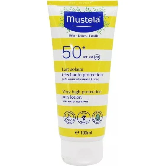 Mustela Latte Solare SPF 50+ 100ml + Borraccia
