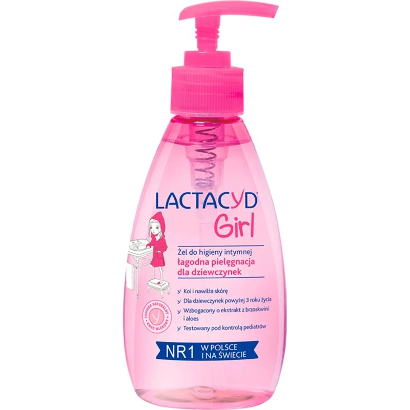 Lactacyd Gel Igiene Intima Girl con Pompetta, 200 ml