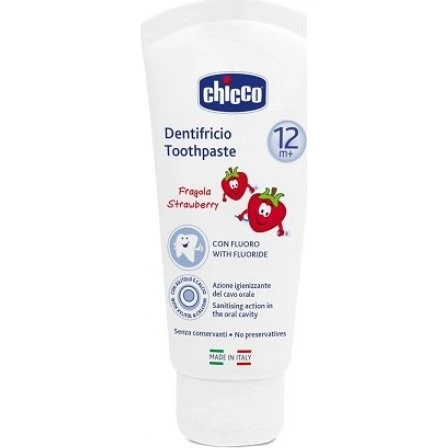 Chicco Dentifricio Fragola 12M+ Fluoro 50ml