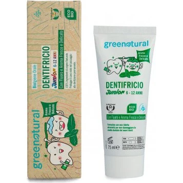 Greenatural Dentifricio Junior 6-12 anni con Fluoro