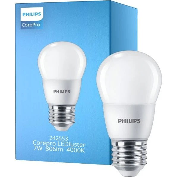 Philips Corepro LED E27 Sferica 7W 806lm Bianco Freddo