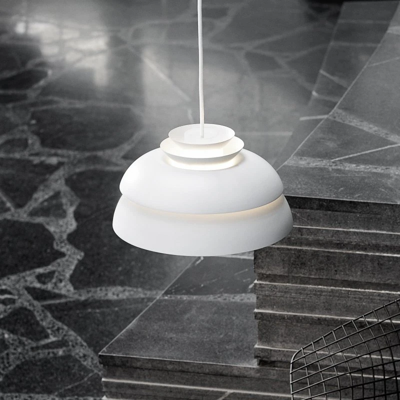 Fritz Hansen Concert P1 Lampada a Sospensione Bianca Ø 32 cm