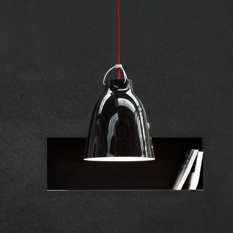 Fritz Hansen Caravaggio P2 Lampada a Sospensione Nero Lucido