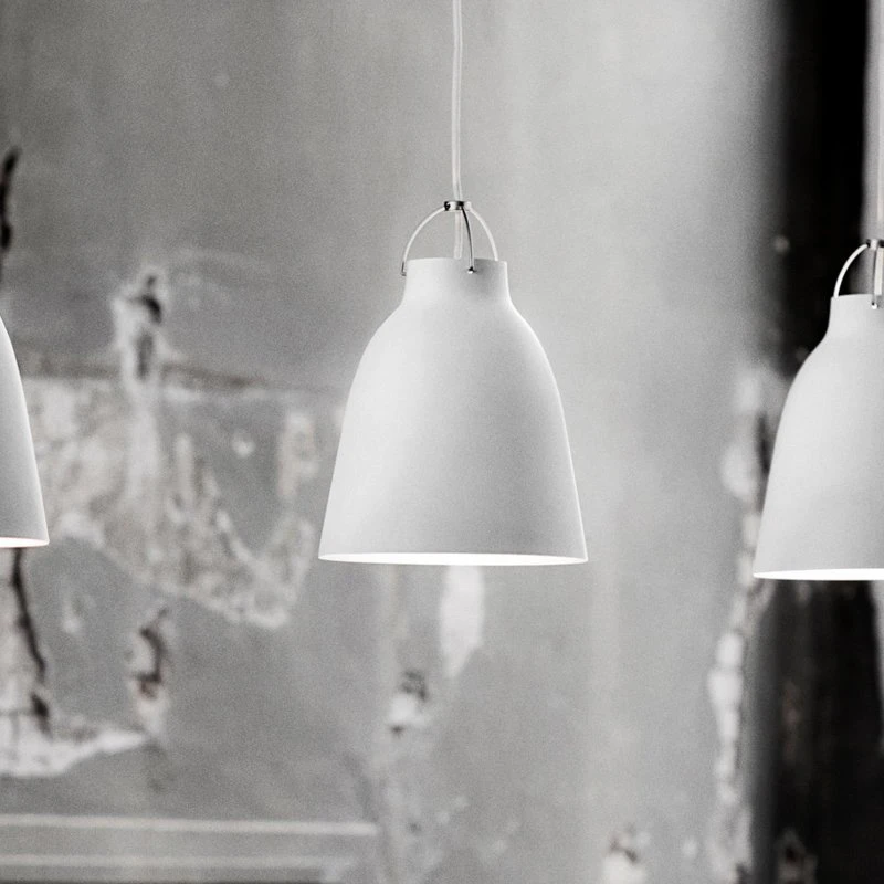 FRITZ HANSEN Lampada a sospensione Caravaggio™ P2 Bianco opaco