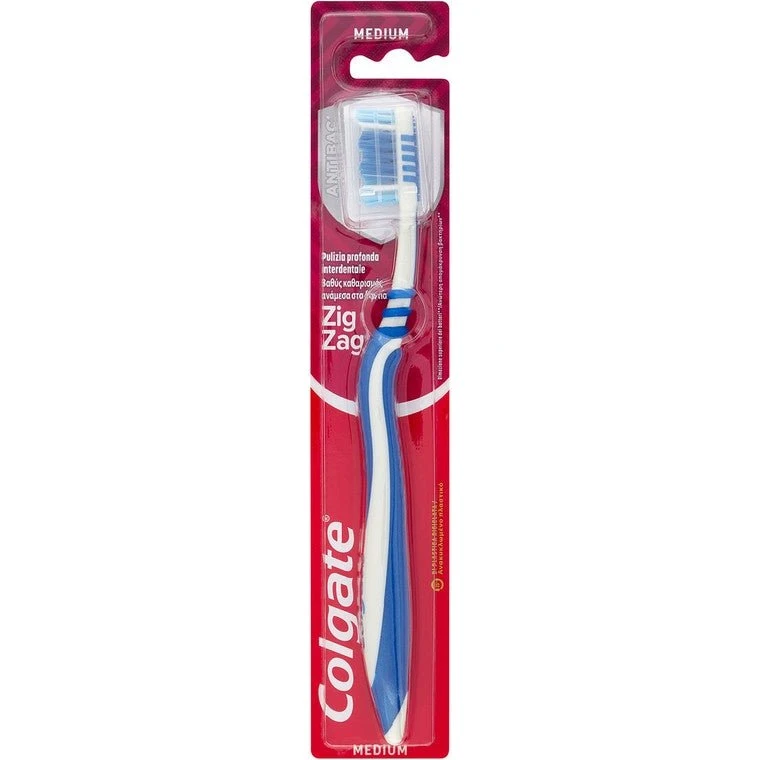 Colgate ZigZag Spazzolino da Denti Medio Viola/Bianco