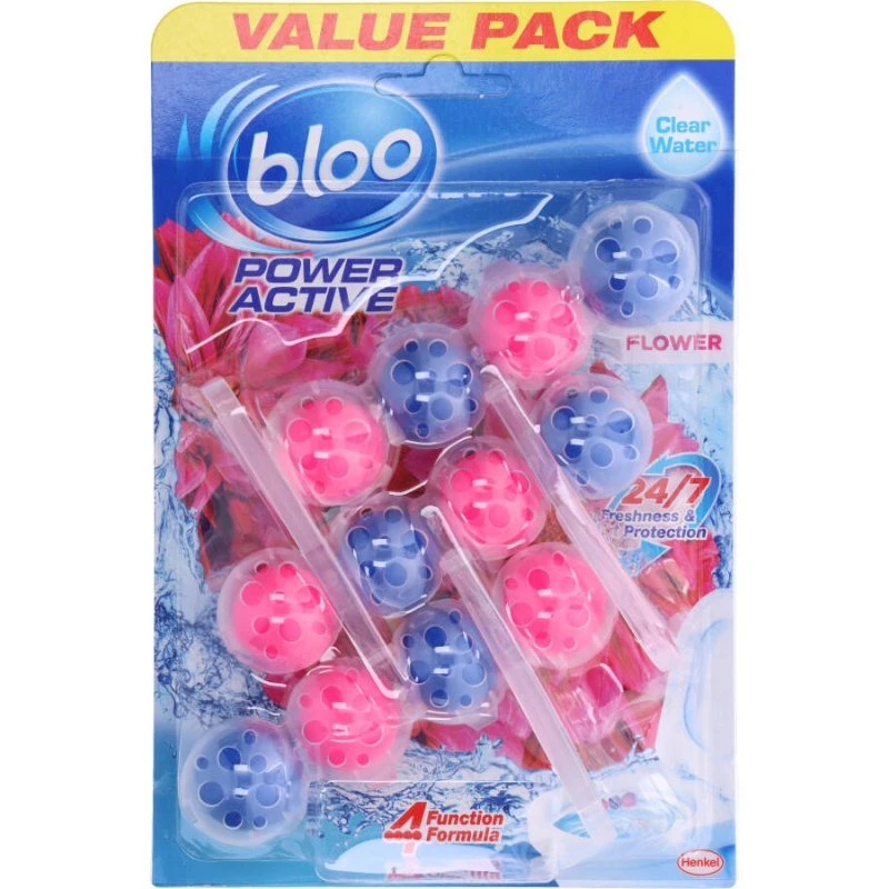 Bloo Colour Active Deodorante WC Fiori Freschi - Confezione da 3
