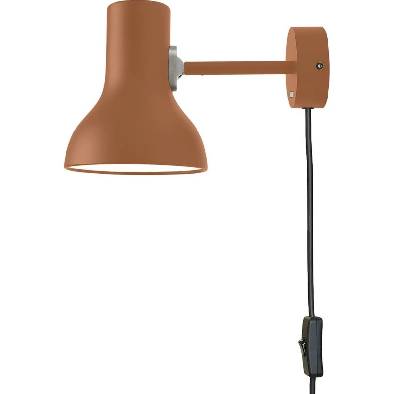 Anglepoise Type 75 Mini Applique Margaret Howell, Marrone Ruggine