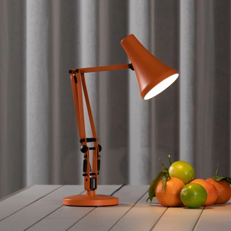 Anglepoise Lampada da Tavolo LED 90 MINI MINI VIVID Arancione USB