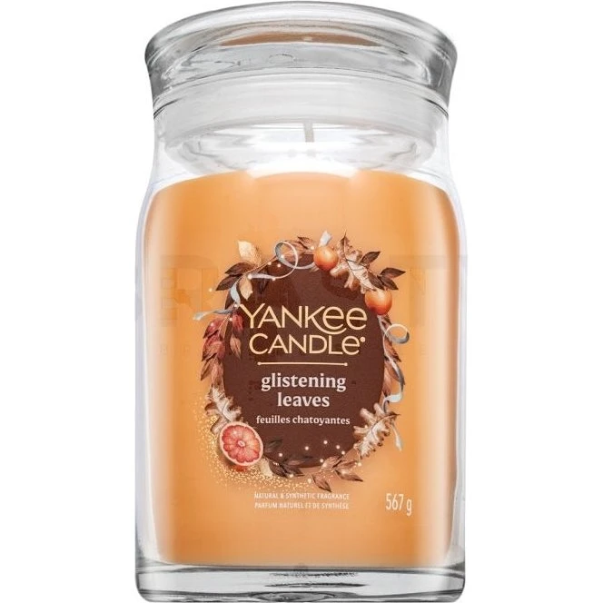 Yankee Candle Glistening Leaves Candela Profumata Signature 567g