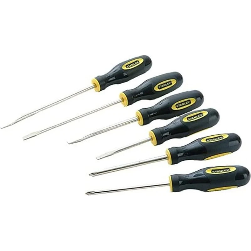 Stanley Set 6 Giraviti 0-64-458 Antiscivolo Nichelato