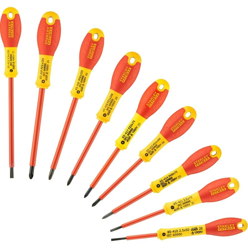 Stanley FATMAX FMHT62573-0 Set Cacciaviti 10pz Rosso/Giallo
