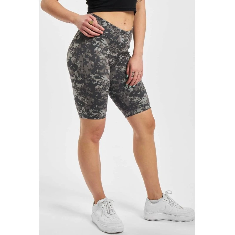 Urban Classics Pantaloncini da Ciclismo Camouflage High Waist