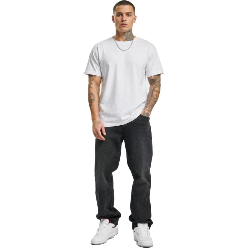 Jeans Urban Classics Loose Fit in Cotone Nero con Tasche Zip