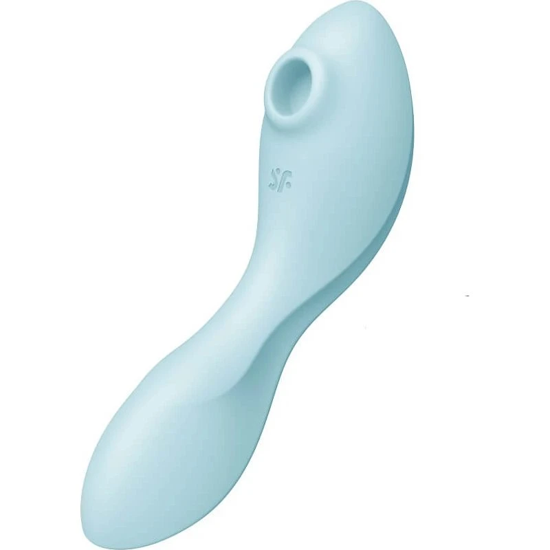 Satisfyer Curvy Trinity 5+ Stimolatore Clitorideo e Punto G Blu