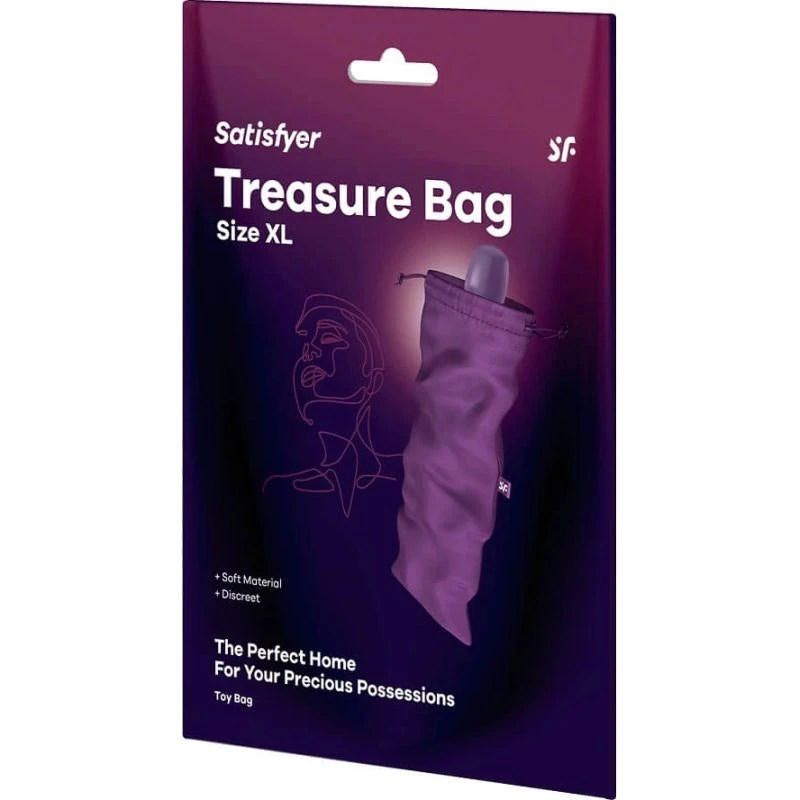 Satisfyer Treasure Bag XL Viola - Borsa per Gadget XL