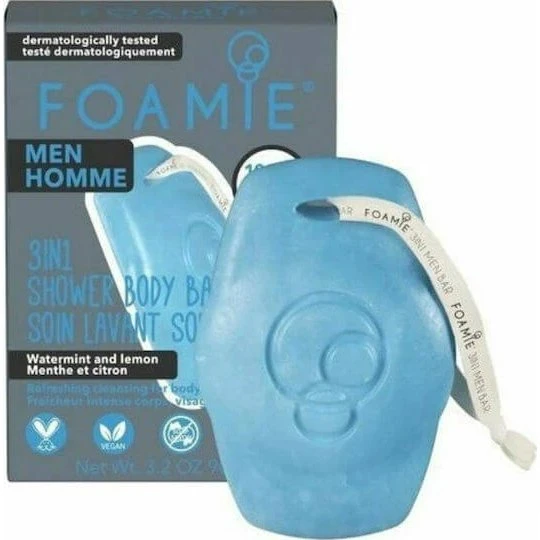 Sapone per il corpo Foamie Seas The Day 3 in 1 Menta e Limone 90g
