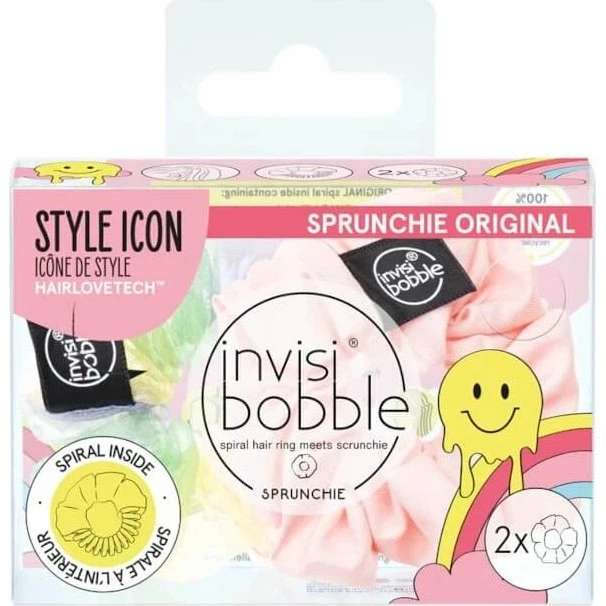 Invisibobble Sprunchie Duo Retro Dreamin Hue-Man Love - 2 pezzi