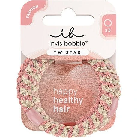 Invisibobble Twistar Blush Accessori per Capelli - Set da 3 Pezzi