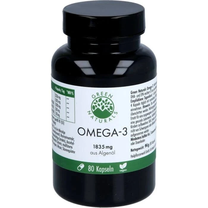 GREEN NATURALS® Omega-3 1835 mg Vegano + DHA - 80 Capsule