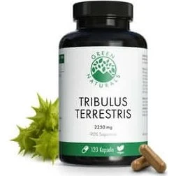 Green Naturals Tribulus Terrestris 2250 mg Vegano 120 Capsule