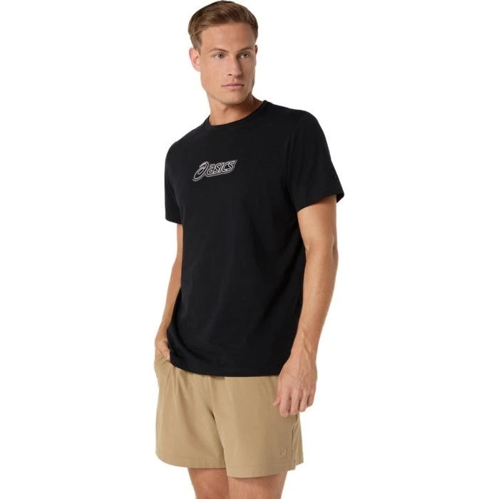 ASICS Maglietta Logo Graphic Tee Nero Uomo L