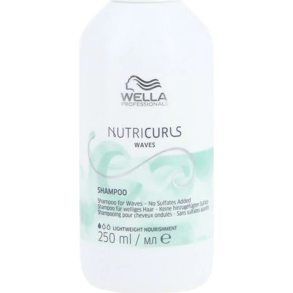 Wella Nutricurls Shampoo per Capelli Mossi e Onde 250 ml