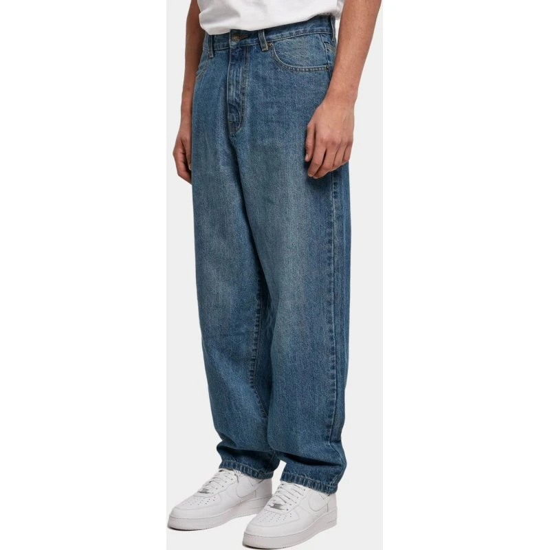 Jeans Urban Classics 90's Blu in Cotone con Vestibilità Oversize