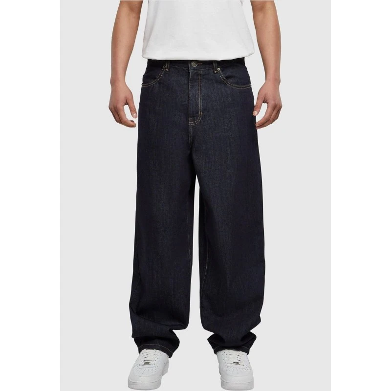 Jeans Urban Classics 90's Blu Navy in Cotone