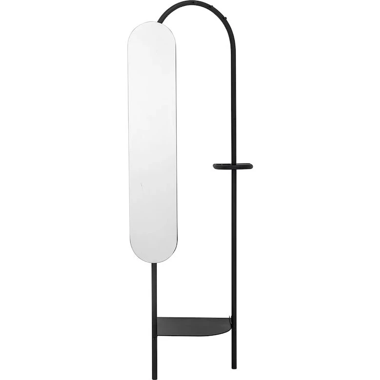 Bloomingville Armadio Belen Nero 58x185x45 cm