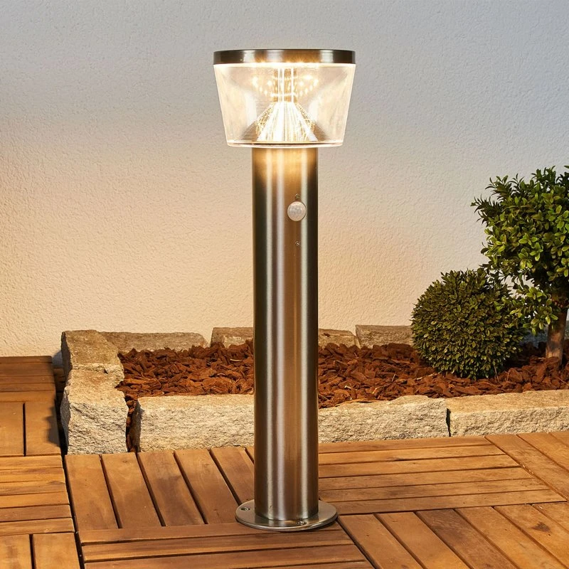 Lindby Lampioncino LED Solare Antje con Rilevatore di Movimento