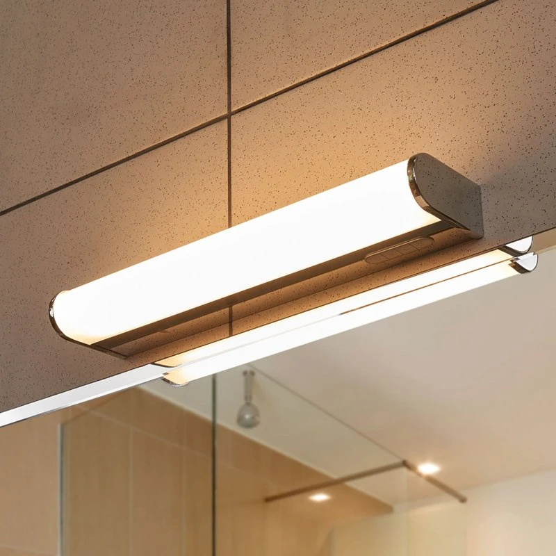 Lindby Jesko Applique LED da Bagno Cromata 33cm