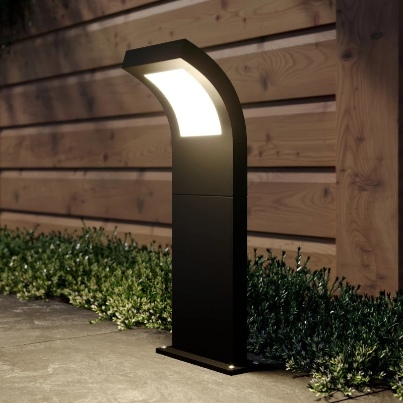 Advik Lampada da Giardino H60 Grafite - Lampione LED Moderno