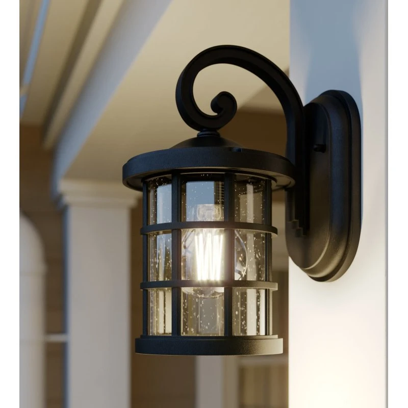 Ankea Applique da Esterno Lindby H28 Black/Clear