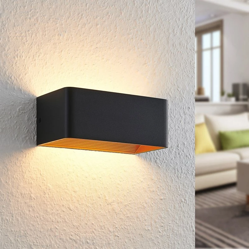 Arcchio Karam Applique LED Nero e Oro 20cm