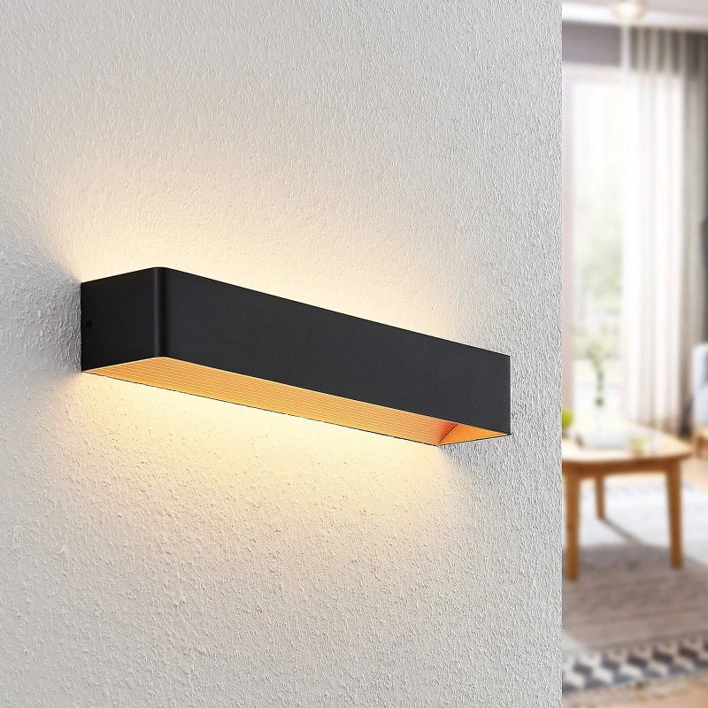 Arcchio Karam Applique LED Nero e Oro 53 cm