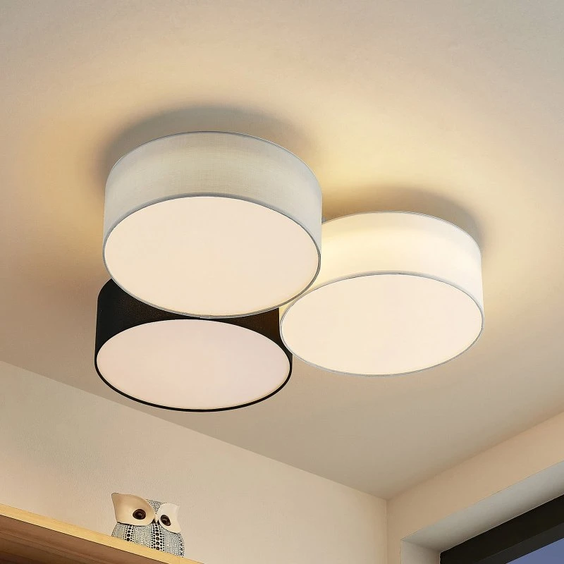 Lindby Janita Plafoniera LED 3 Luci Tricolore