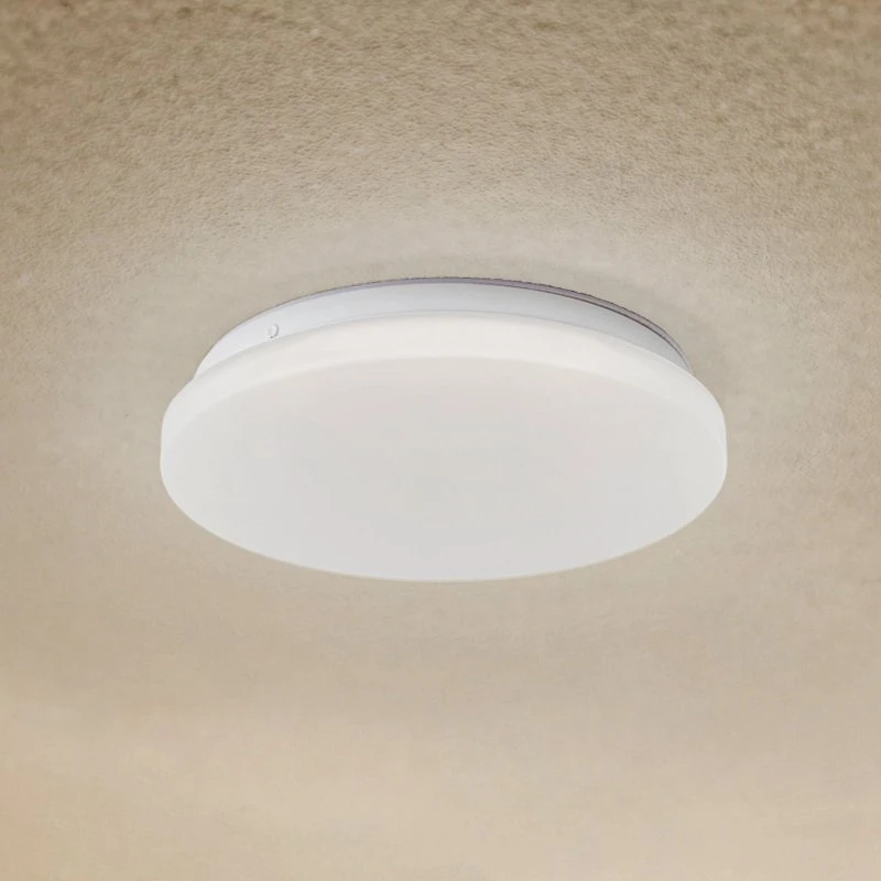 Plafoniera LED Esterna Lindby Kirkola, 3000K, Bianca, Ø 26 cm