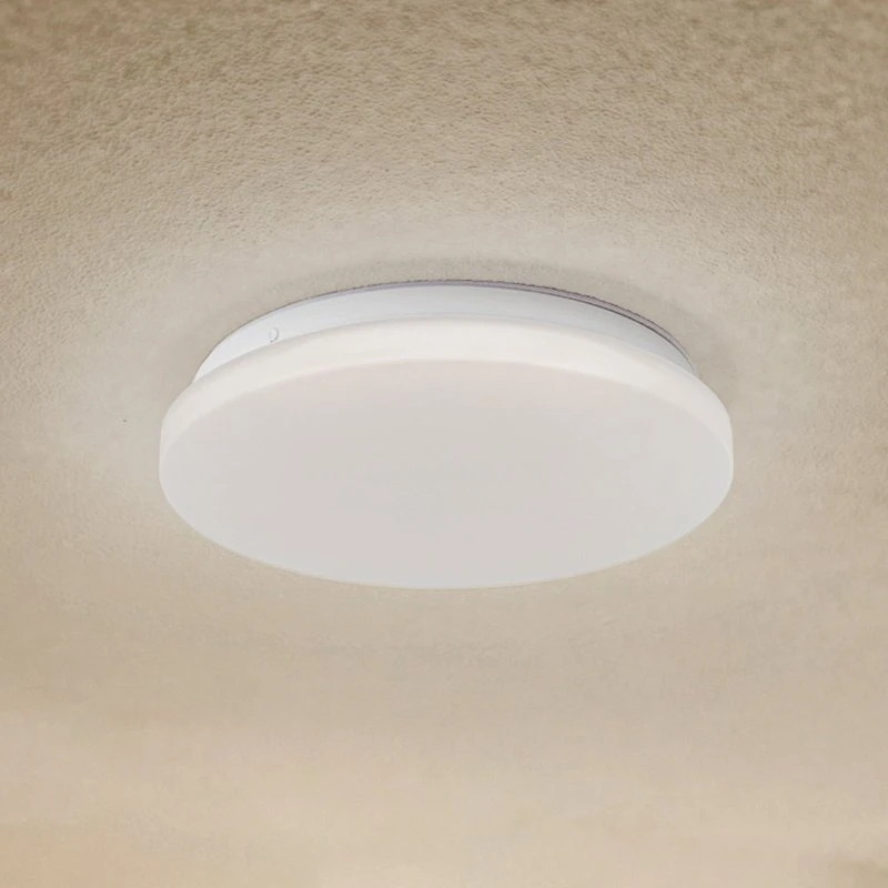 Plafoniera LED da esterni Lindby Kirkola, 4000K, Ø 26 cm, Bianca