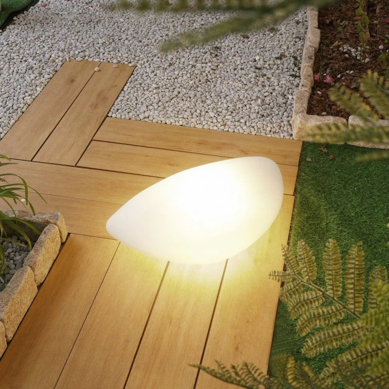 Lampada da esterno Arani Lindby Bianca in Plastica con Spina