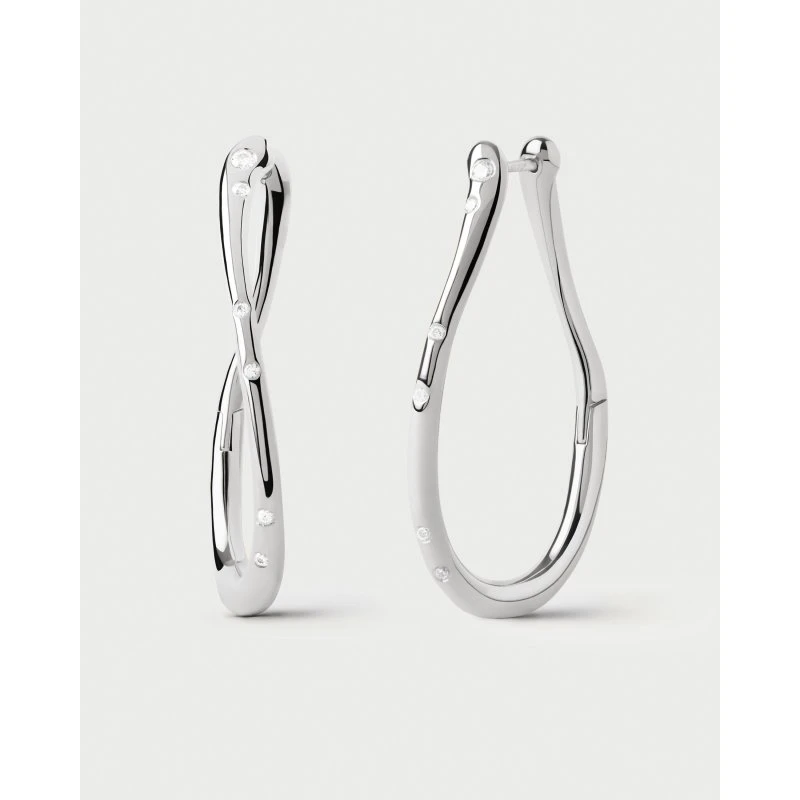 PdPaola Orecchini Air Argento 36 mm