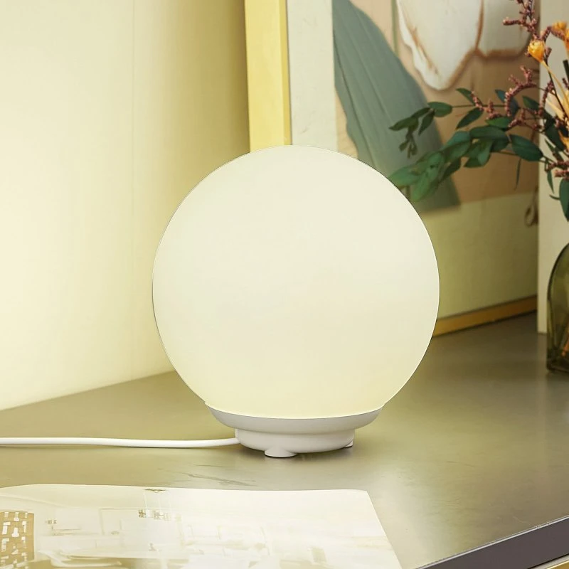 Lindby Cosmia Lampada da Tavolo LED Smart Bianca con Effetto RGB