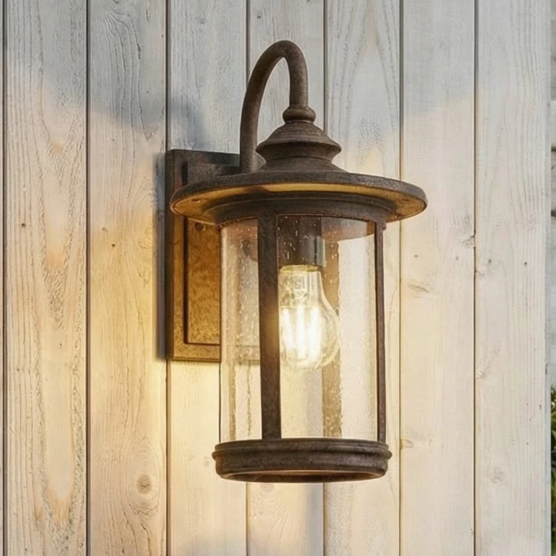Lindby Applique da Esterno Zayn - Ruggine, Vetro, IP23