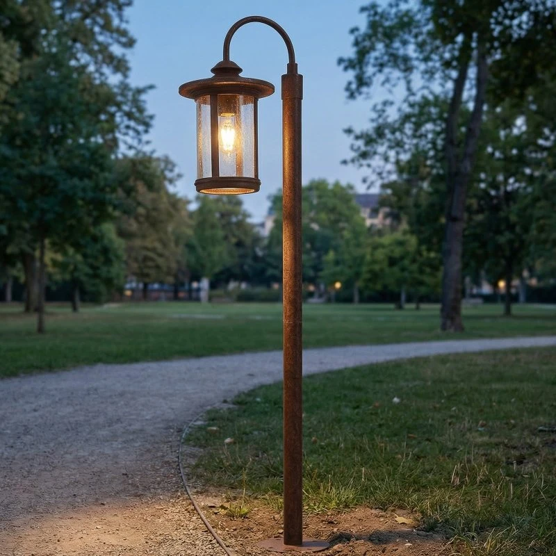 Lindby Lampada da Giardino Zayn H109 Ruggine