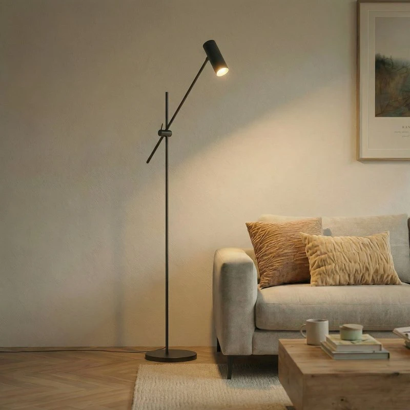 Piantana Lindby Vilo Nera Orientabile 153 cm
