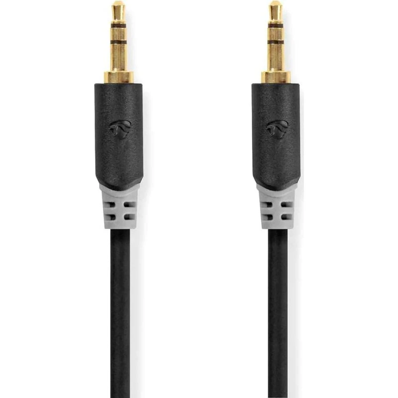 NEDIS Cavo Audio Stereo 3.5 mm 1m Antracite